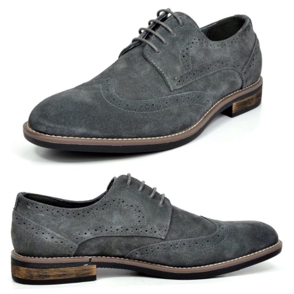 NEW Mens Bruno Suede Leather Modern Oxfords Shoes